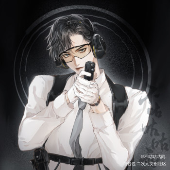 人设同人oc慕风枕雨64706-26搬砖补档procreate稿件摸鱼oc駌儿英俊