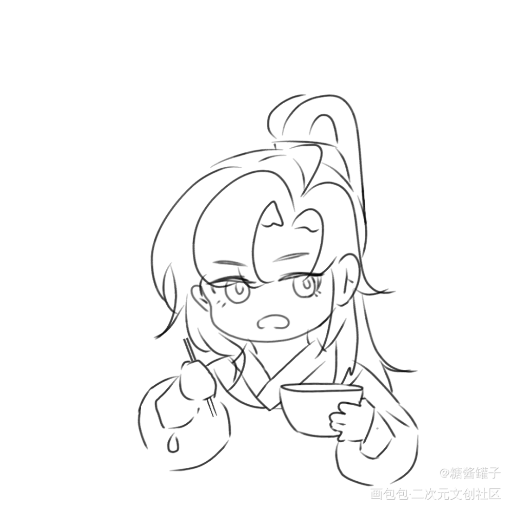 吃饭_魔道祖师忘羡绘画作品