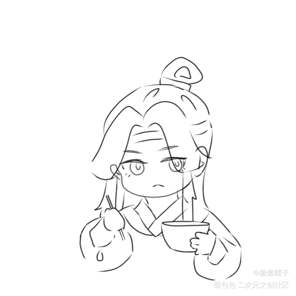 吃饭_魔道祖师忘羡绘画作品