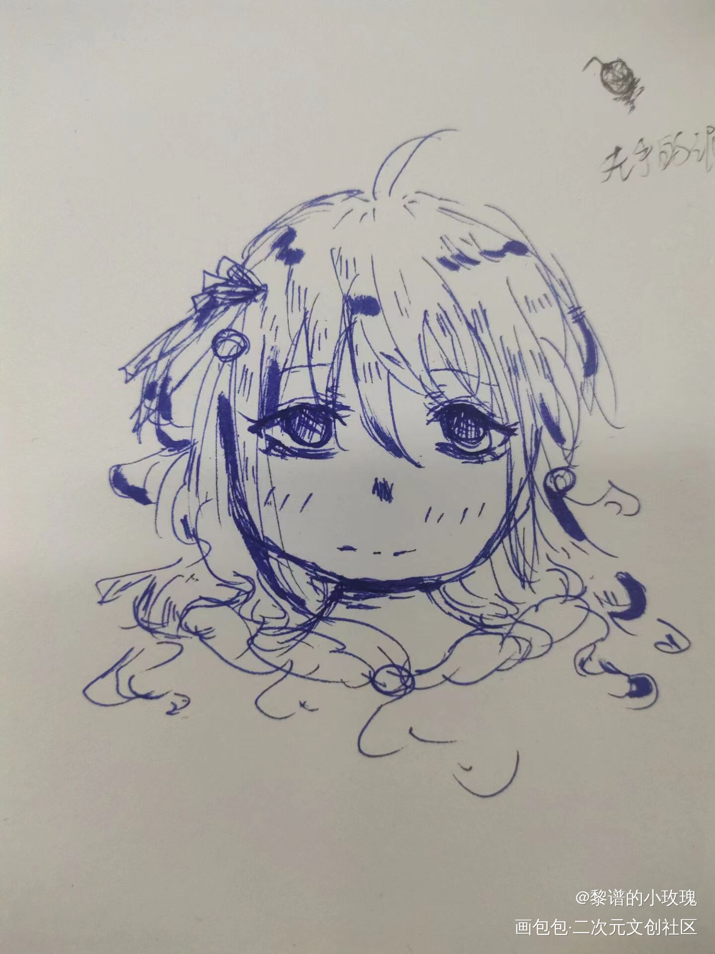 摸摸🐟？_简笔绘画作品