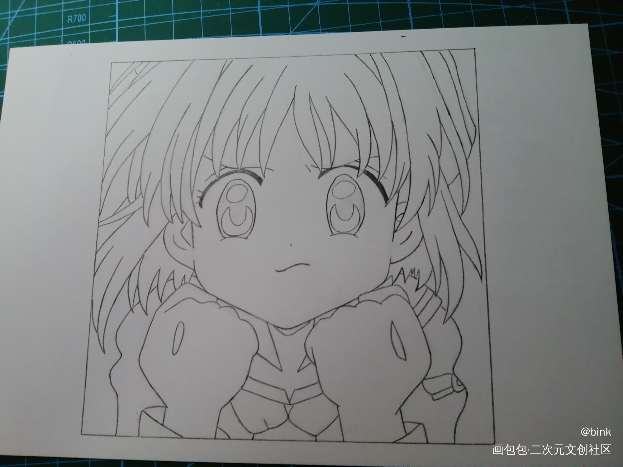 临摹_魔卡少女樱木之本樱彩铅临摹绘画作品