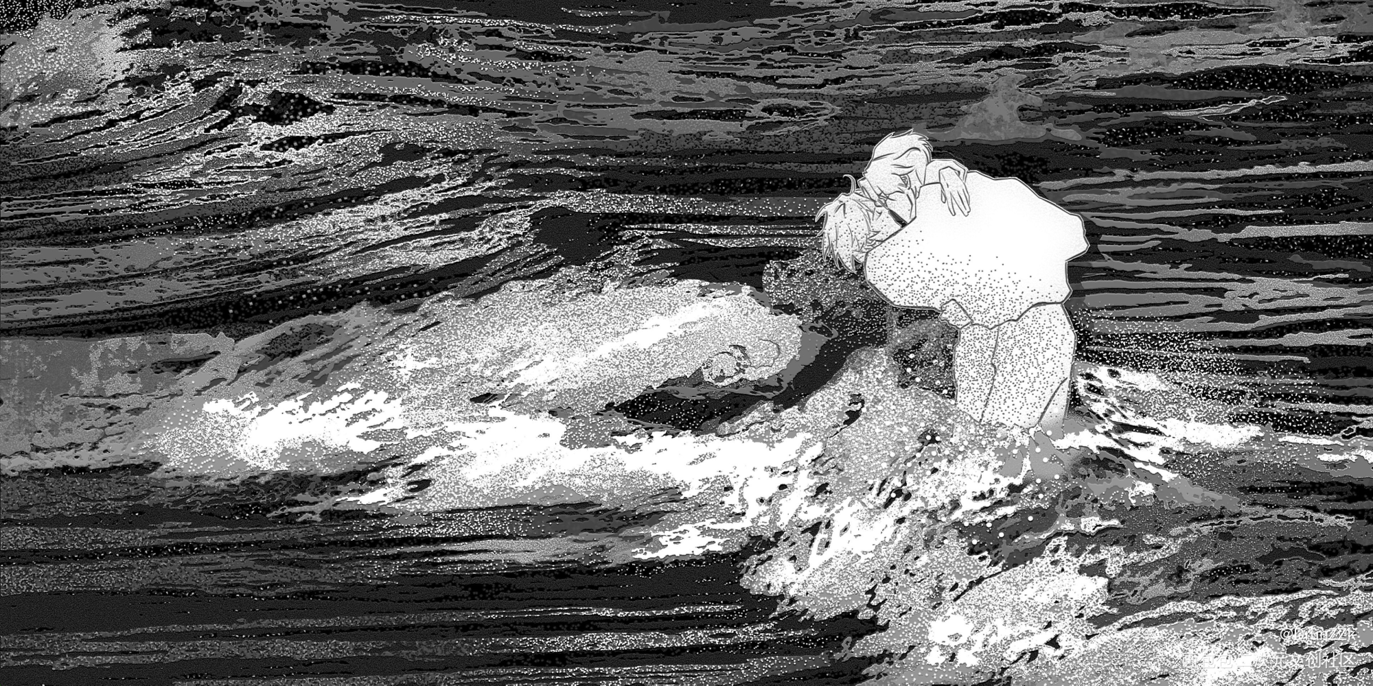 海枯_盗墓笔记黑花黑瞎子解雨臣盗墓笔记同人画展征集绘画作品