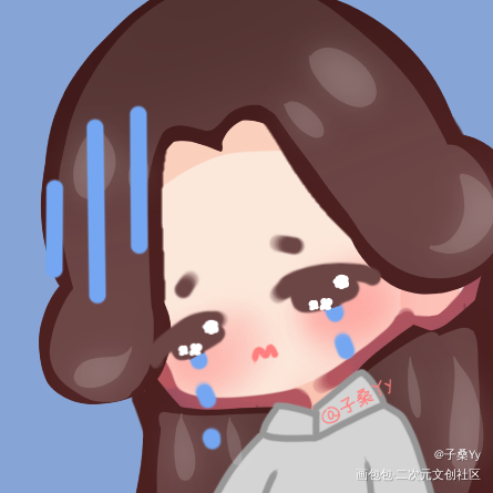 怜怜表情包_天官赐福花怜谢怜平涂Q版绘画作品