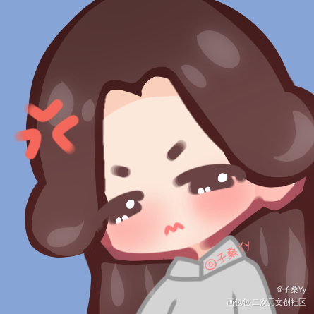 怜怜表情包_天官赐福花怜谢怜平涂Q版绘画作品