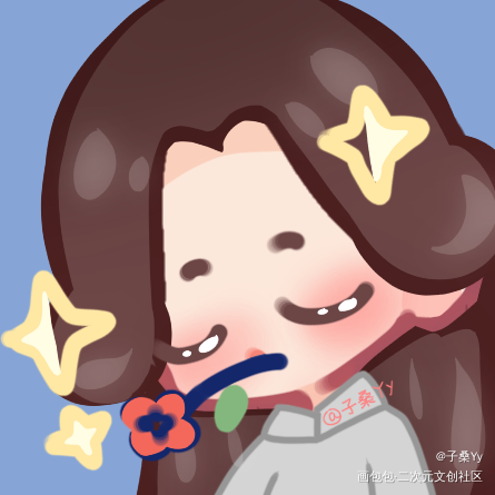 怜怜表情包_天官赐福花怜谢怜平涂Q版墨香铜臭绘画作品