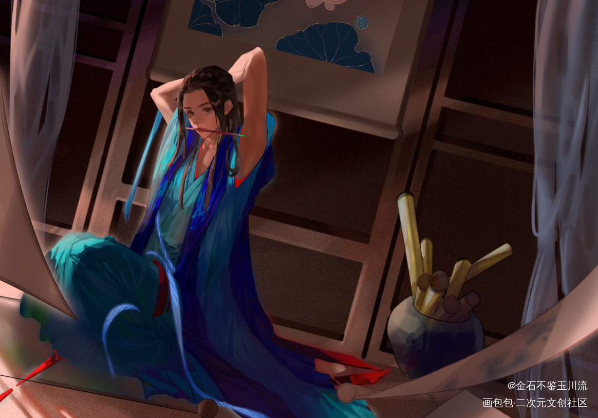 画师_彩色漫画板绘涂绘画作品