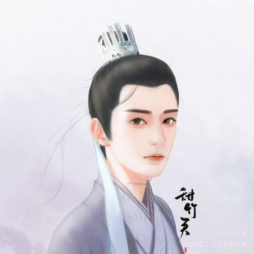 昊辰师兄～_板绘涂古风人物古风同人同人绘人物头像电视剧琉璃绘画绘画作品