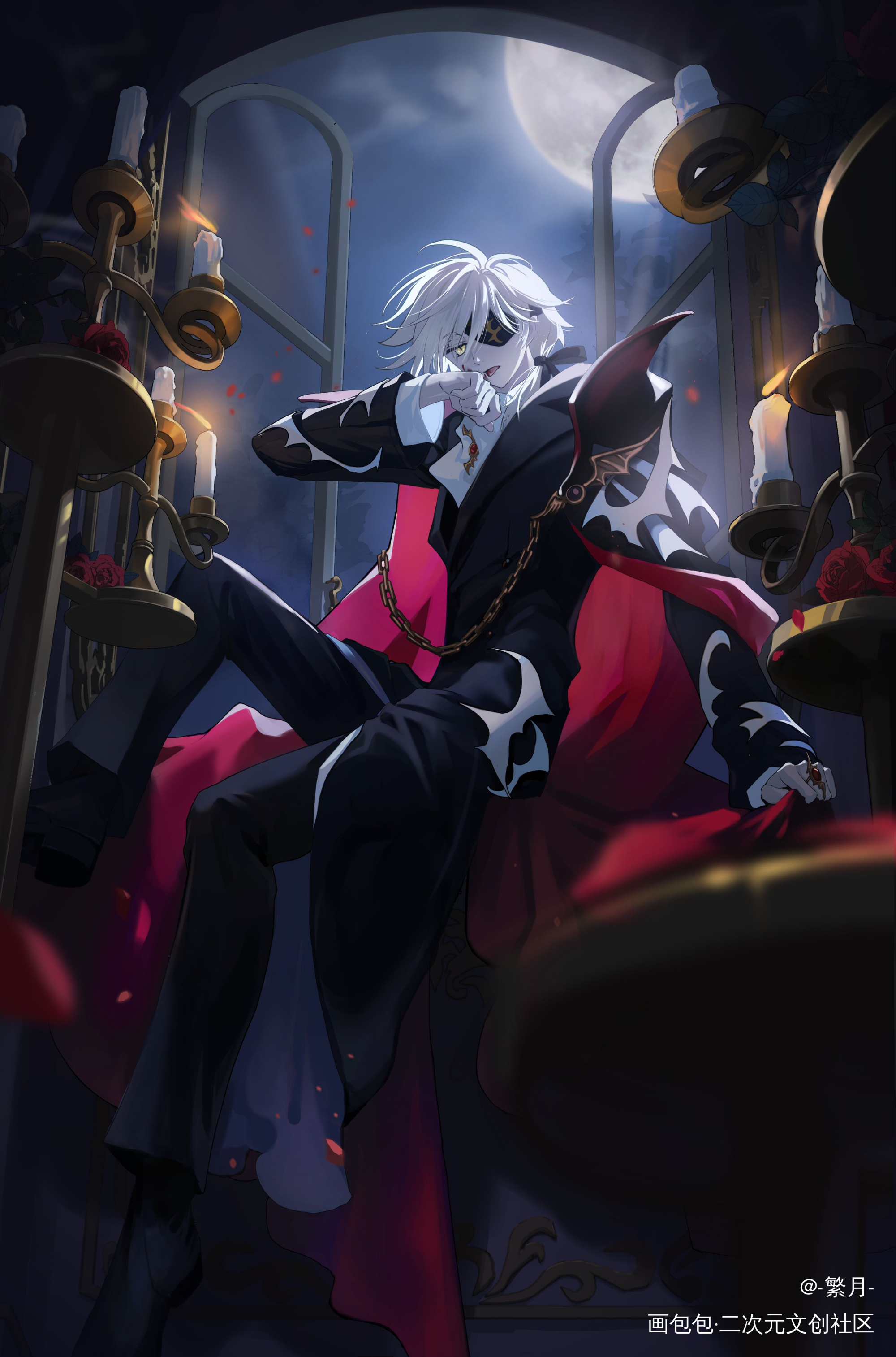 吸血鬼_翼年代记法伊clamp绘画作品