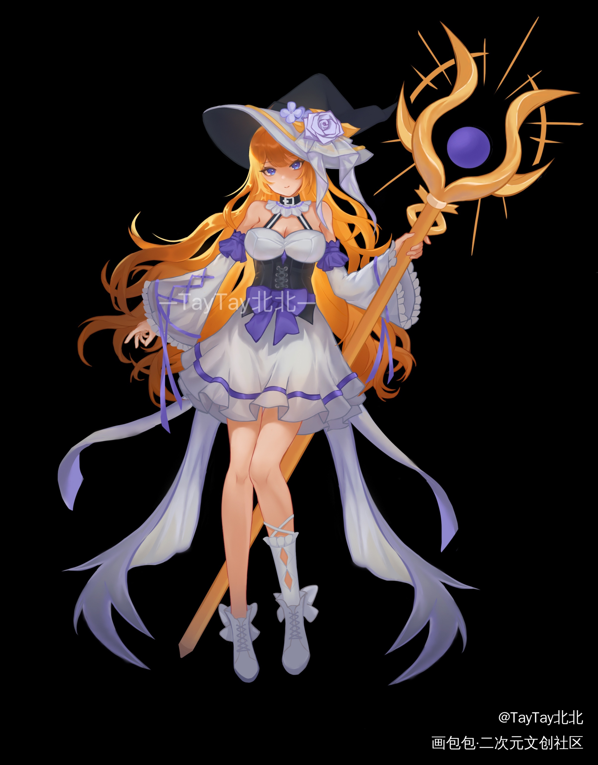 小魔女人设2.0_出设服装设计人设约稿oc绘画作品