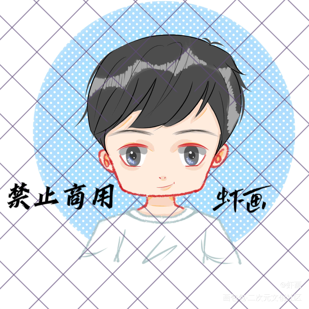 Q版头像定制_平涂Q版绘画原创绘画作品