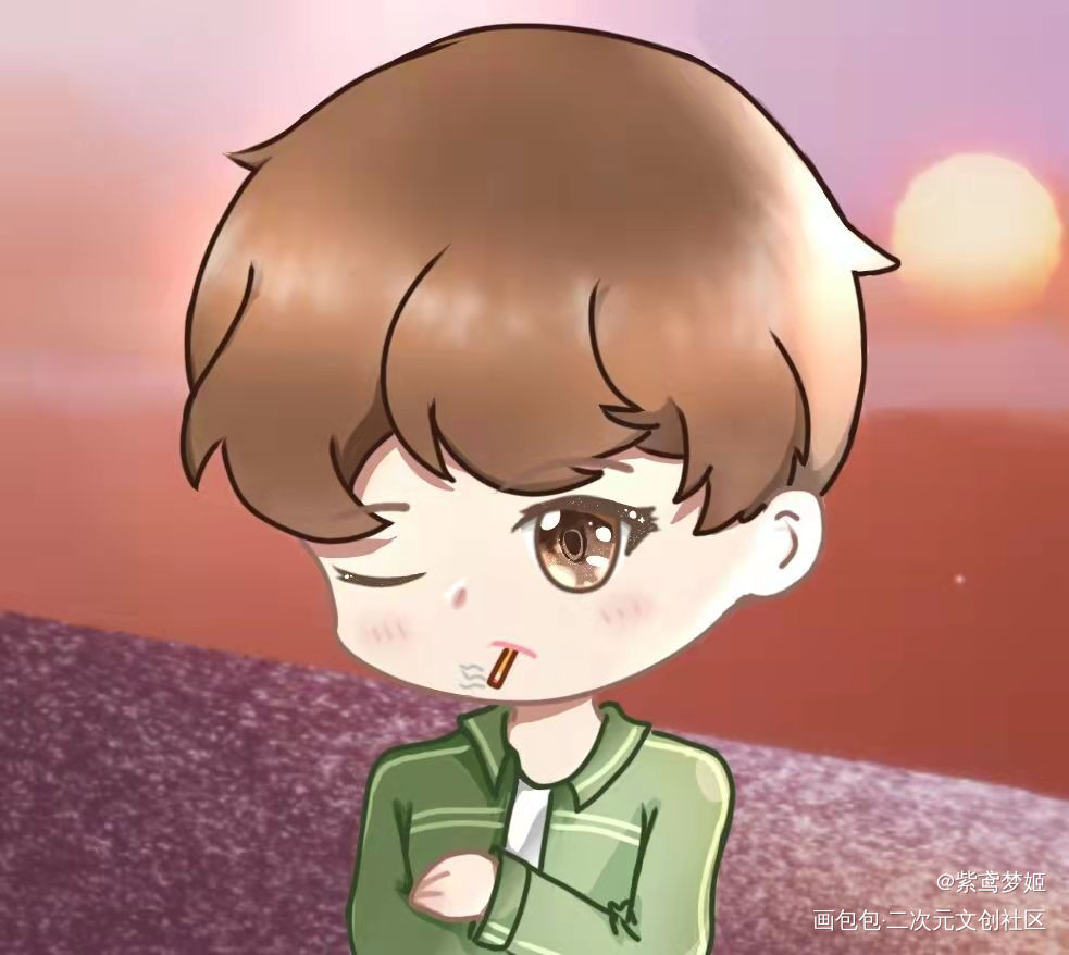 吸烟有害健康_吴邪绘画作品