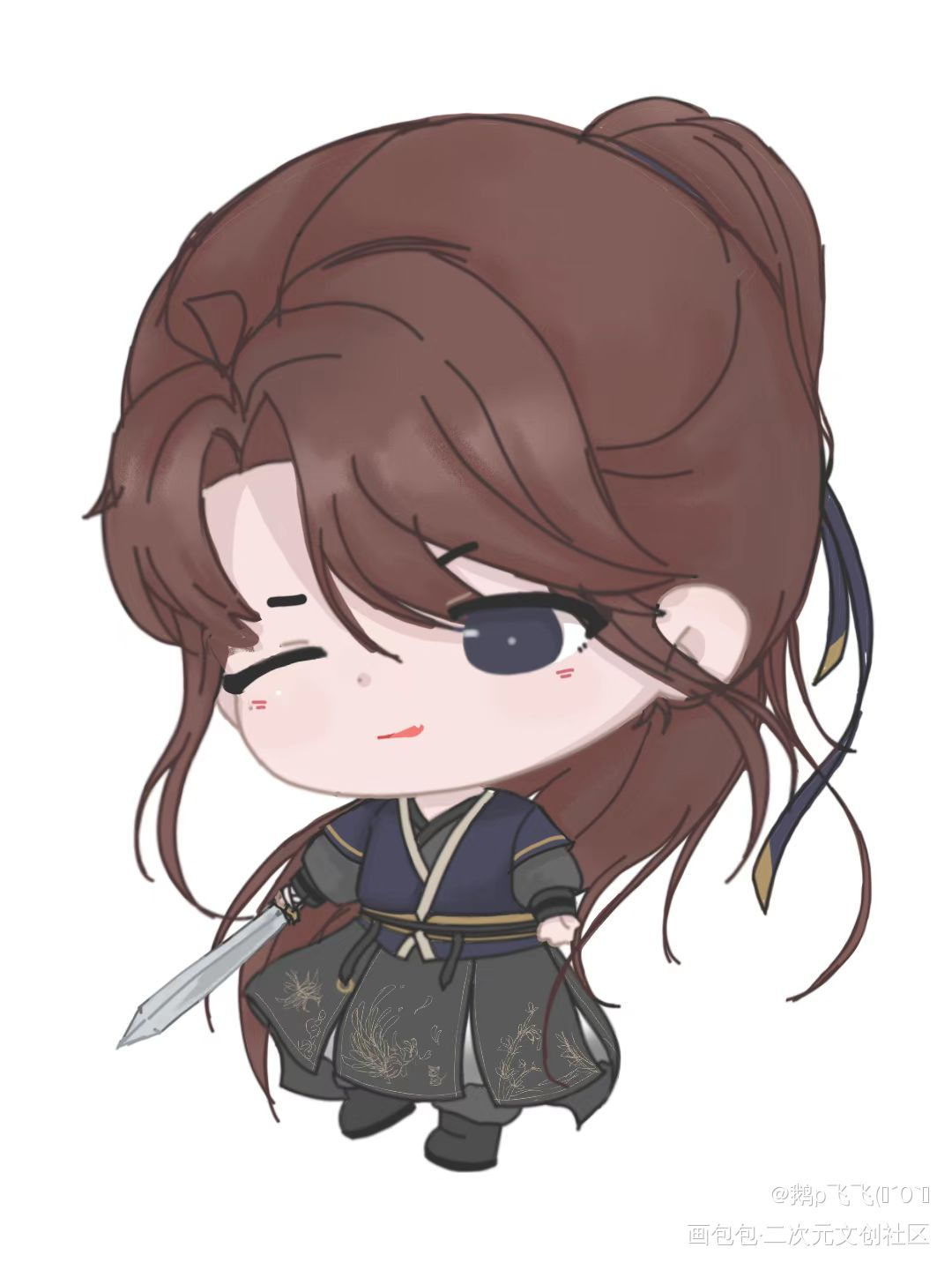 可爱侠客峫✨_破云严江绘画作品