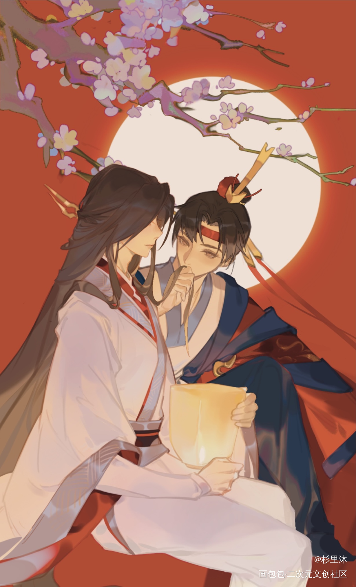 海底月是天上月_忘川风华录策瑜绘画作品