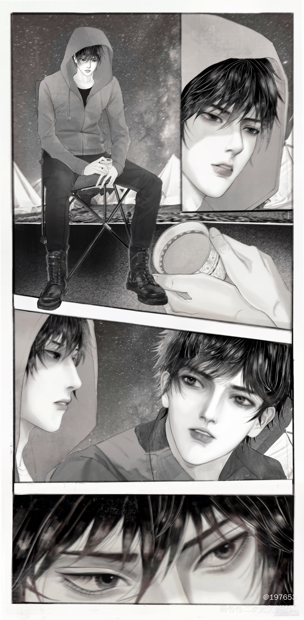 蛇沼夜谈_盗墓笔记瓶邪绘画作品