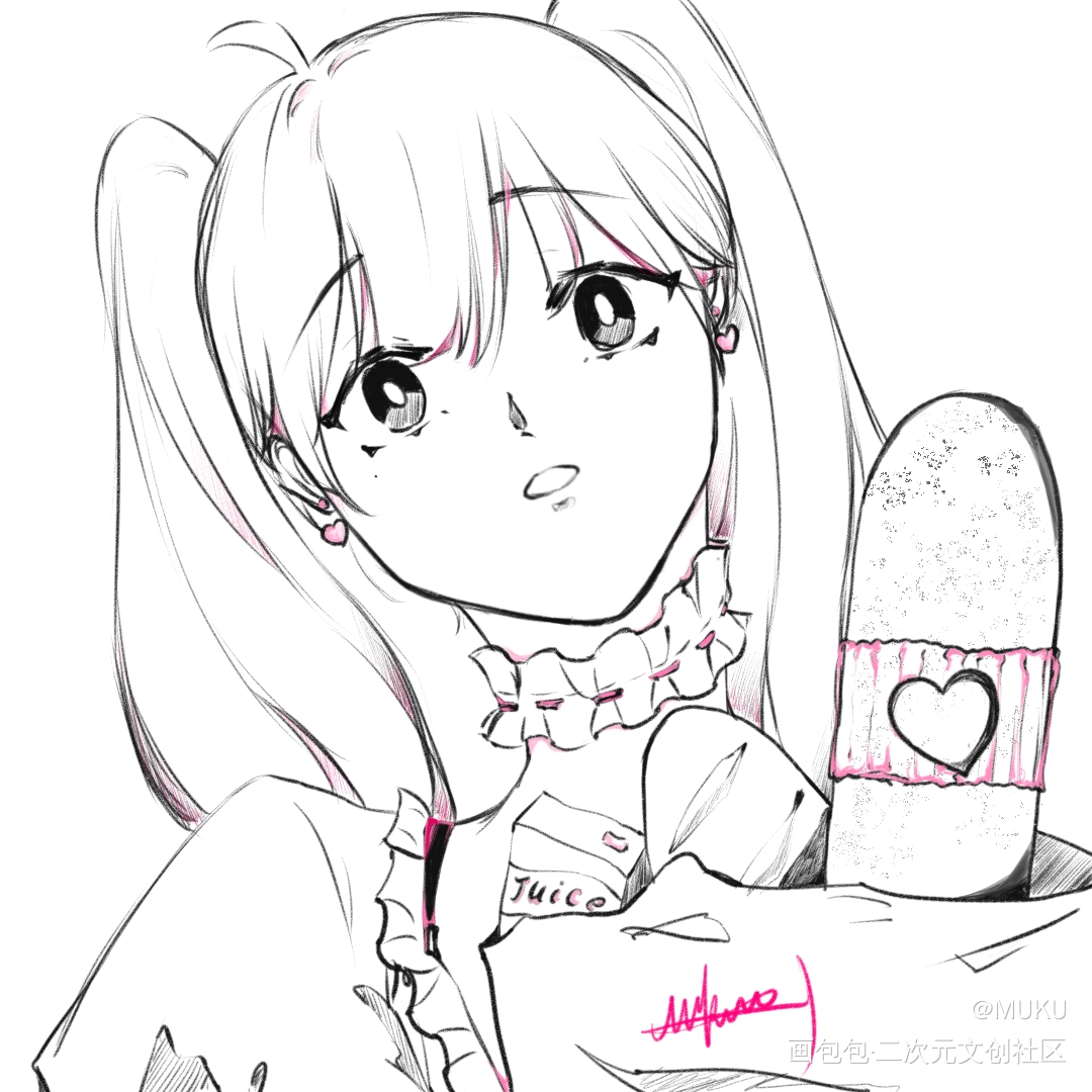 采购_平涂摸鱼绘画作品