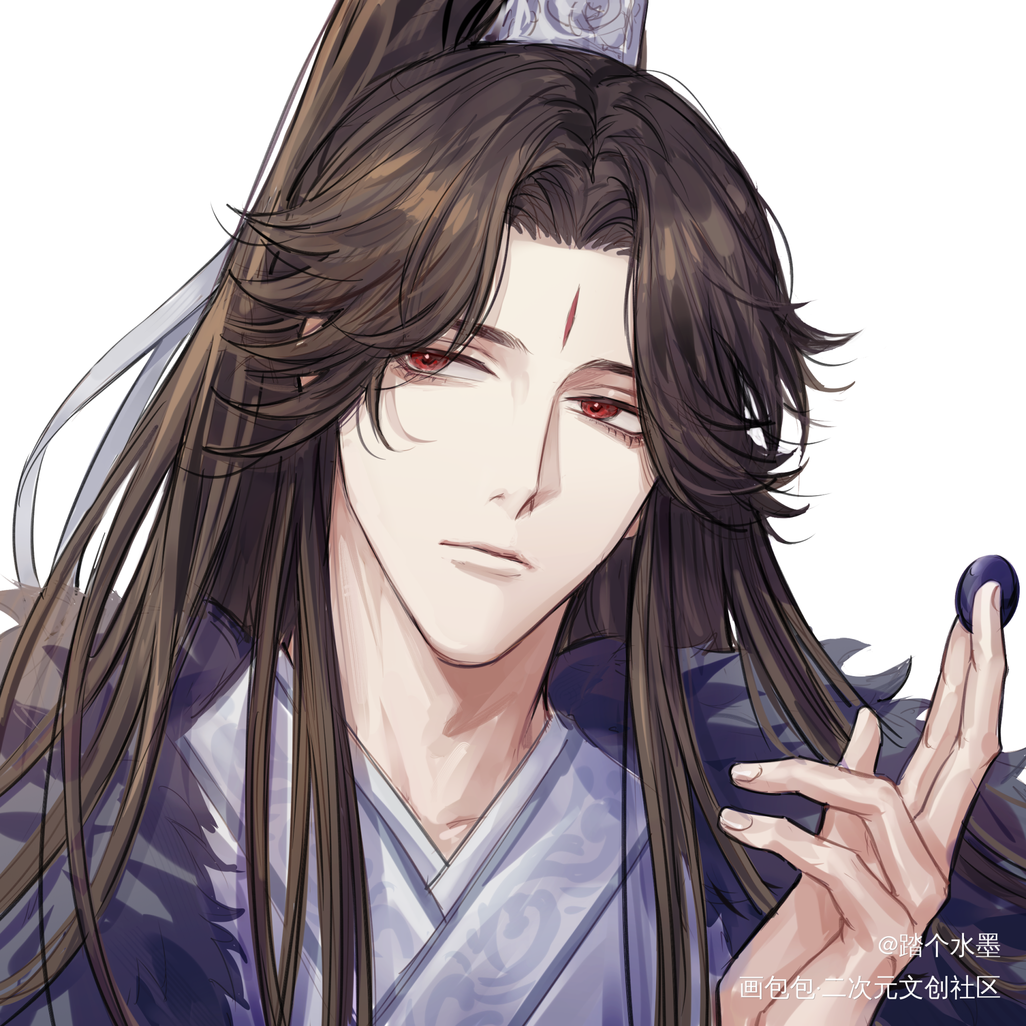 八苦宁_二哈和他的白猫师尊绘画作品