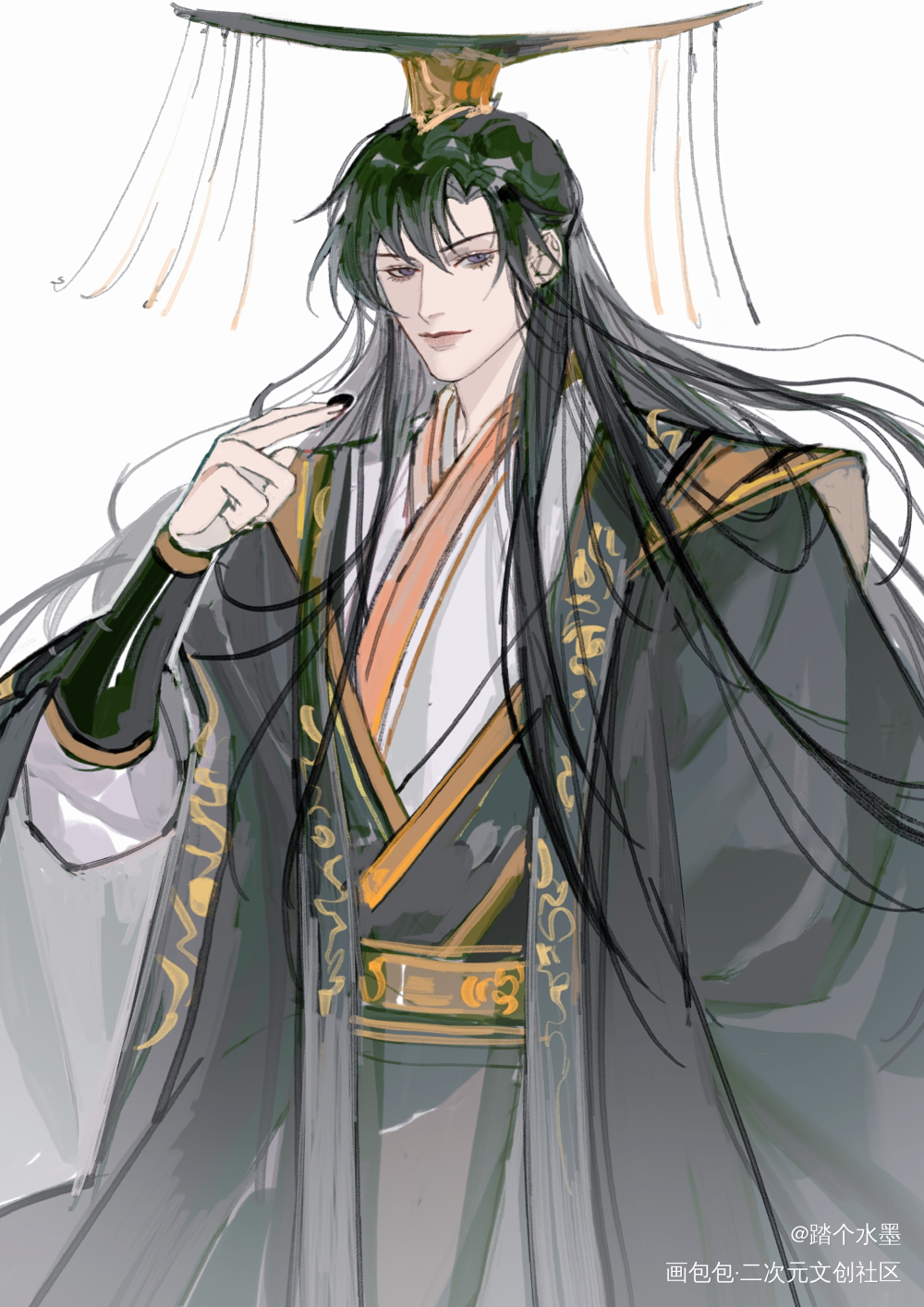 踏_二哈和他的白猫师尊绘画作品