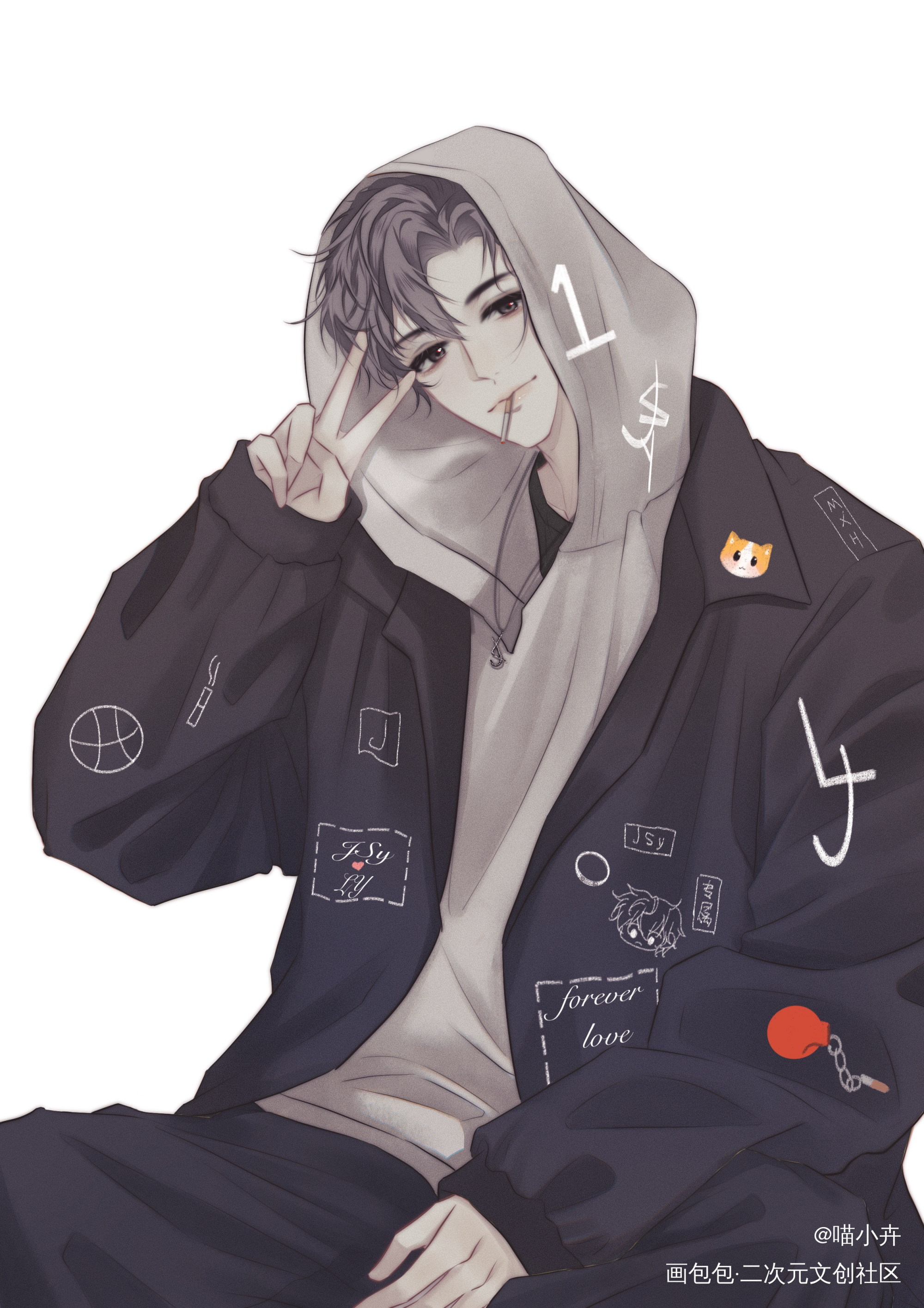 李简_你却爱着一个傻逼188男团李简李玉简隋英平涂绘画作品