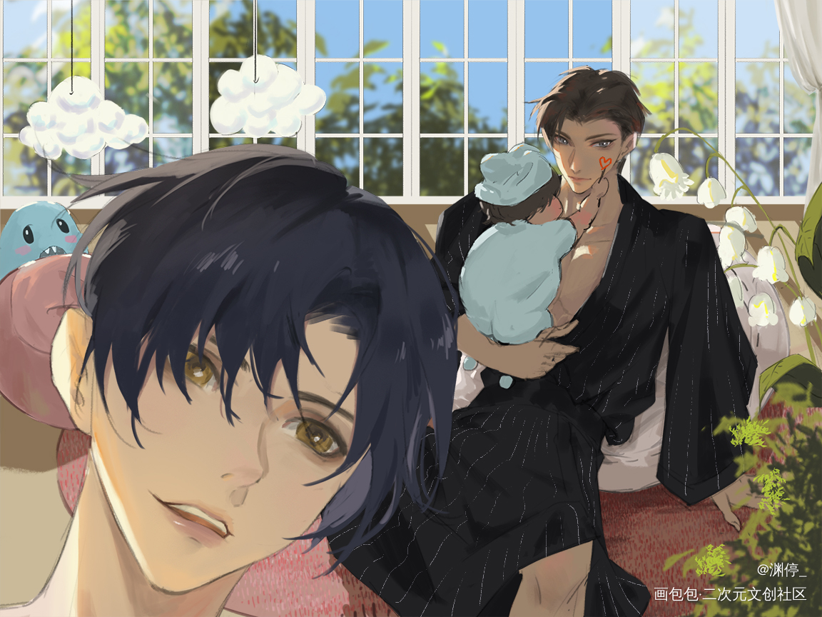 _188男团群秀李程秀邵群摸鱼绘画作品