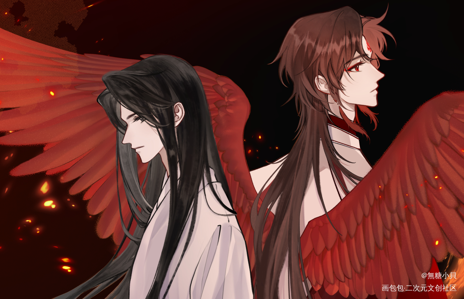 虽菜但勇地发出来了！！_烈火浇愁绘画作品