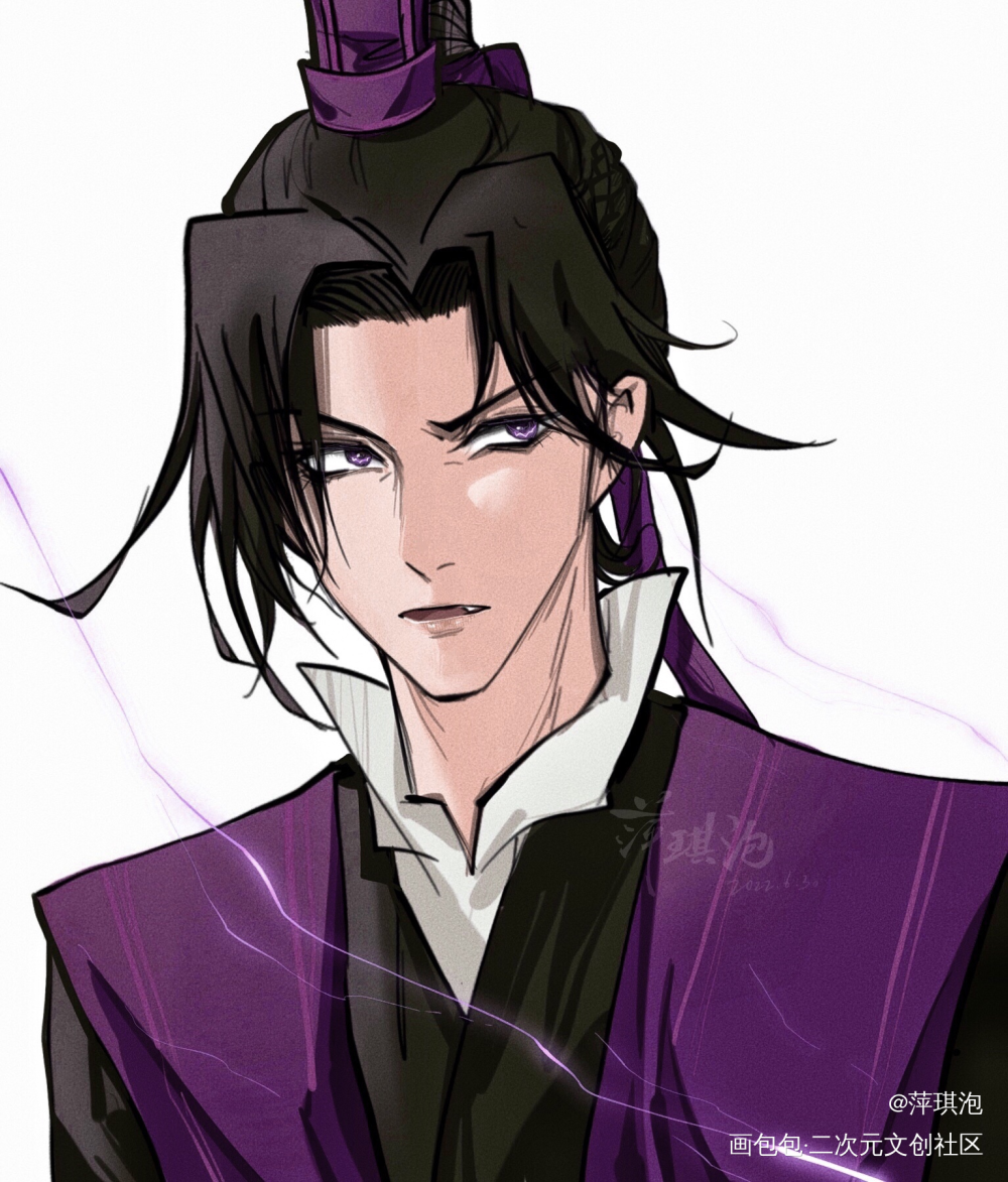 江澄💜_魔道祖师江晚吟江澄头像插画同人魔道祖师动画绘画作品