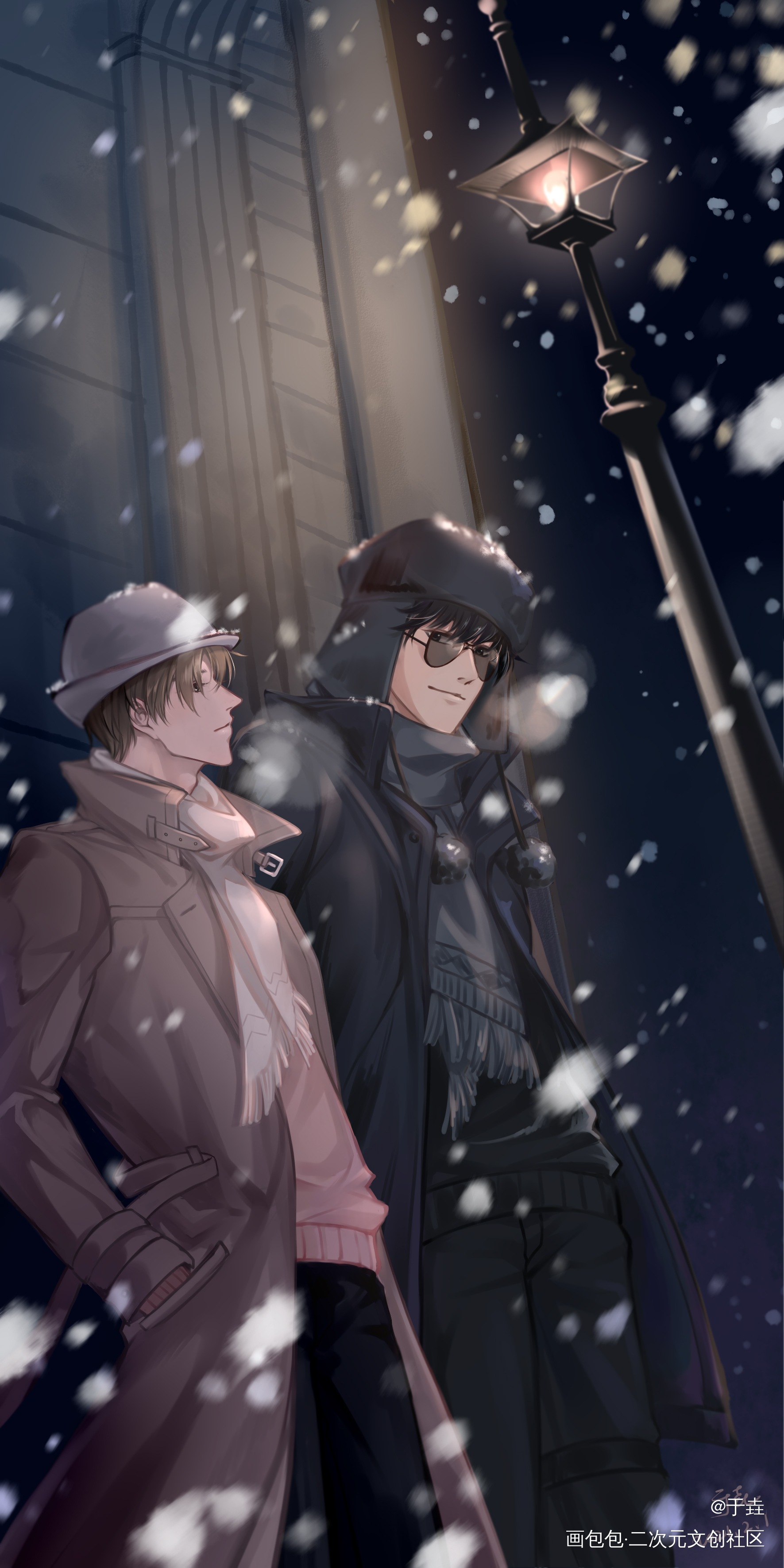 伊萨基辅_盗墓笔记黑瞎子解雨臣绘画作品