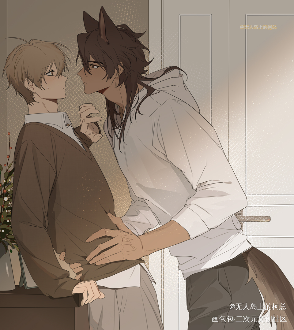 小德在线德寸进尺_日系插画犬类饲养日记原创oc绘画作品