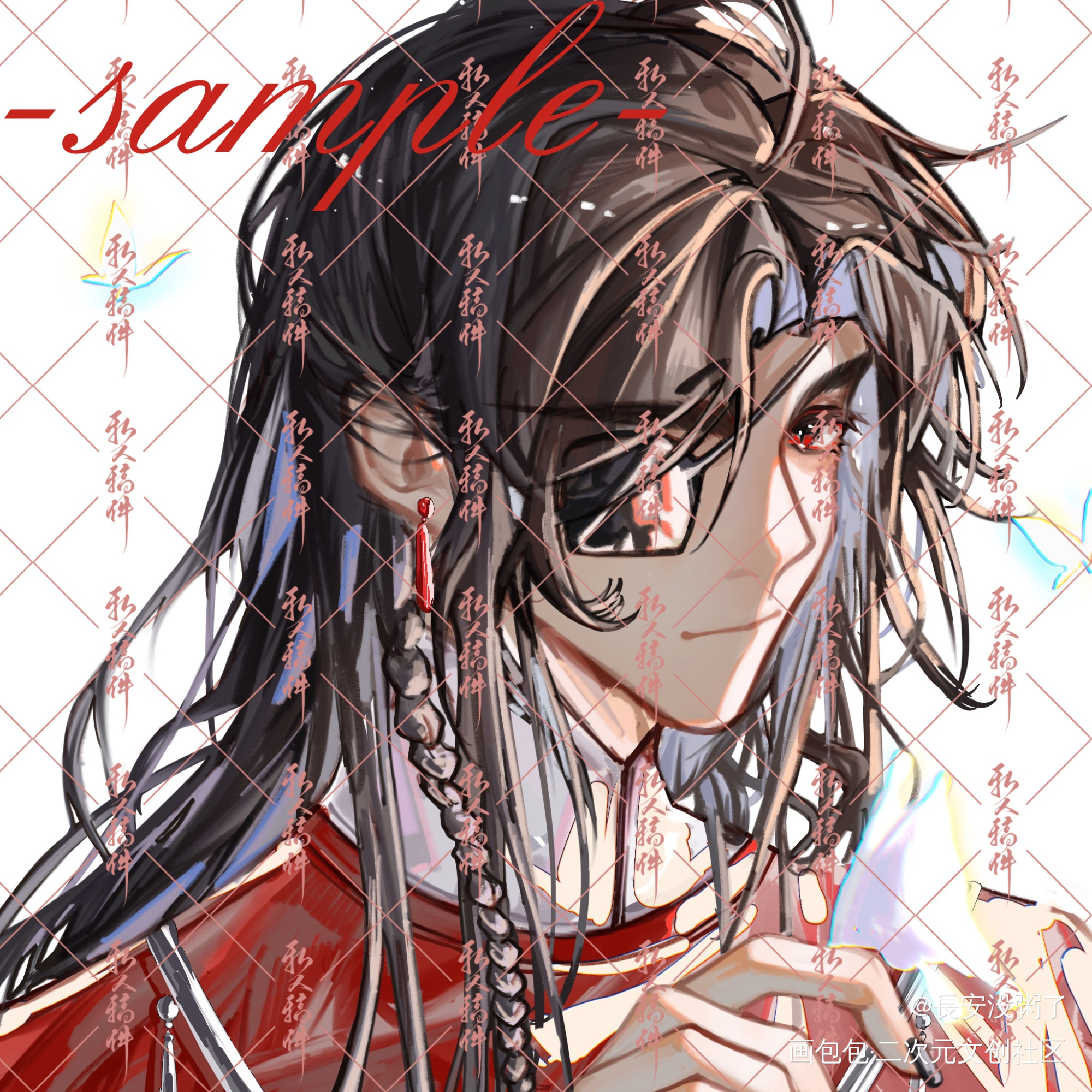 花怜稿唧_天官赐福花怜私人稿件procreate绘画作品