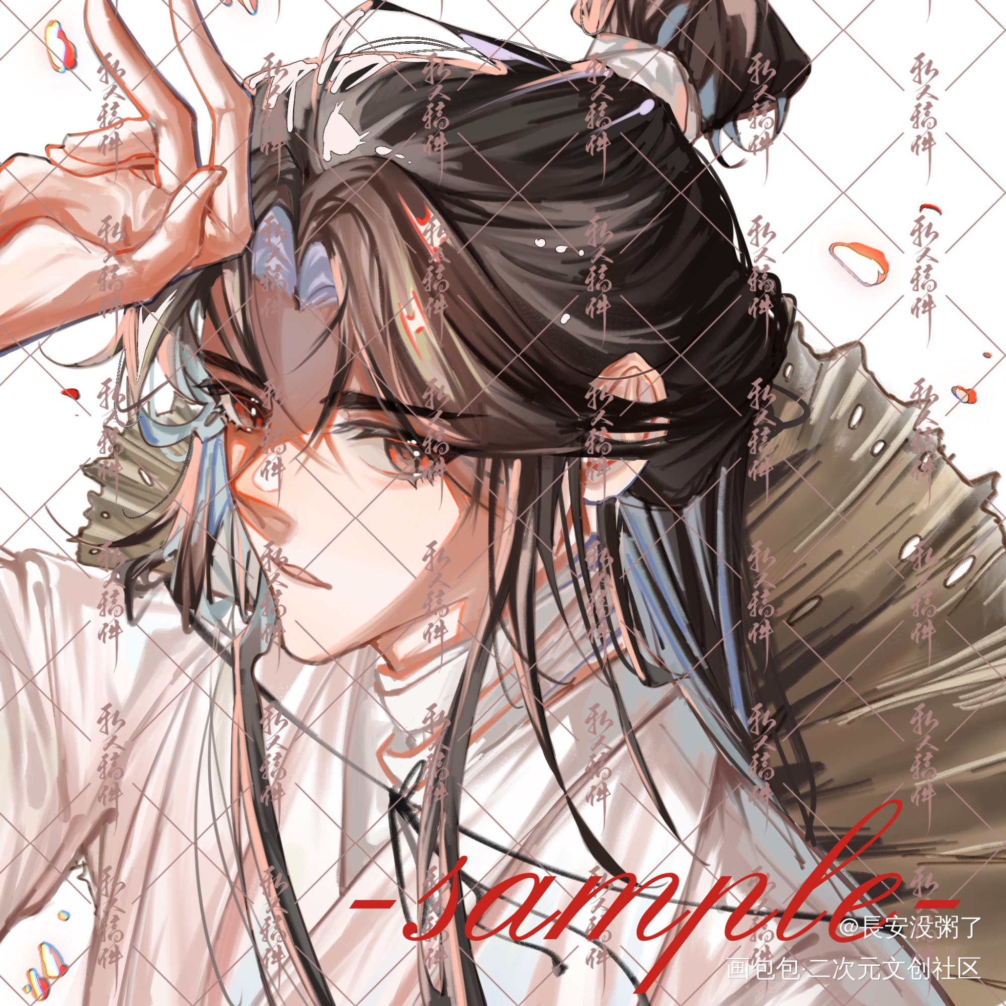 花怜稿唧_天官赐福花怜私人稿件procreate绘画作品