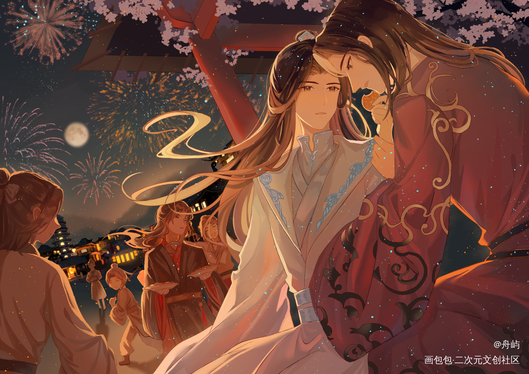 晏沈_山河剑心千秋晏沈绘画作品