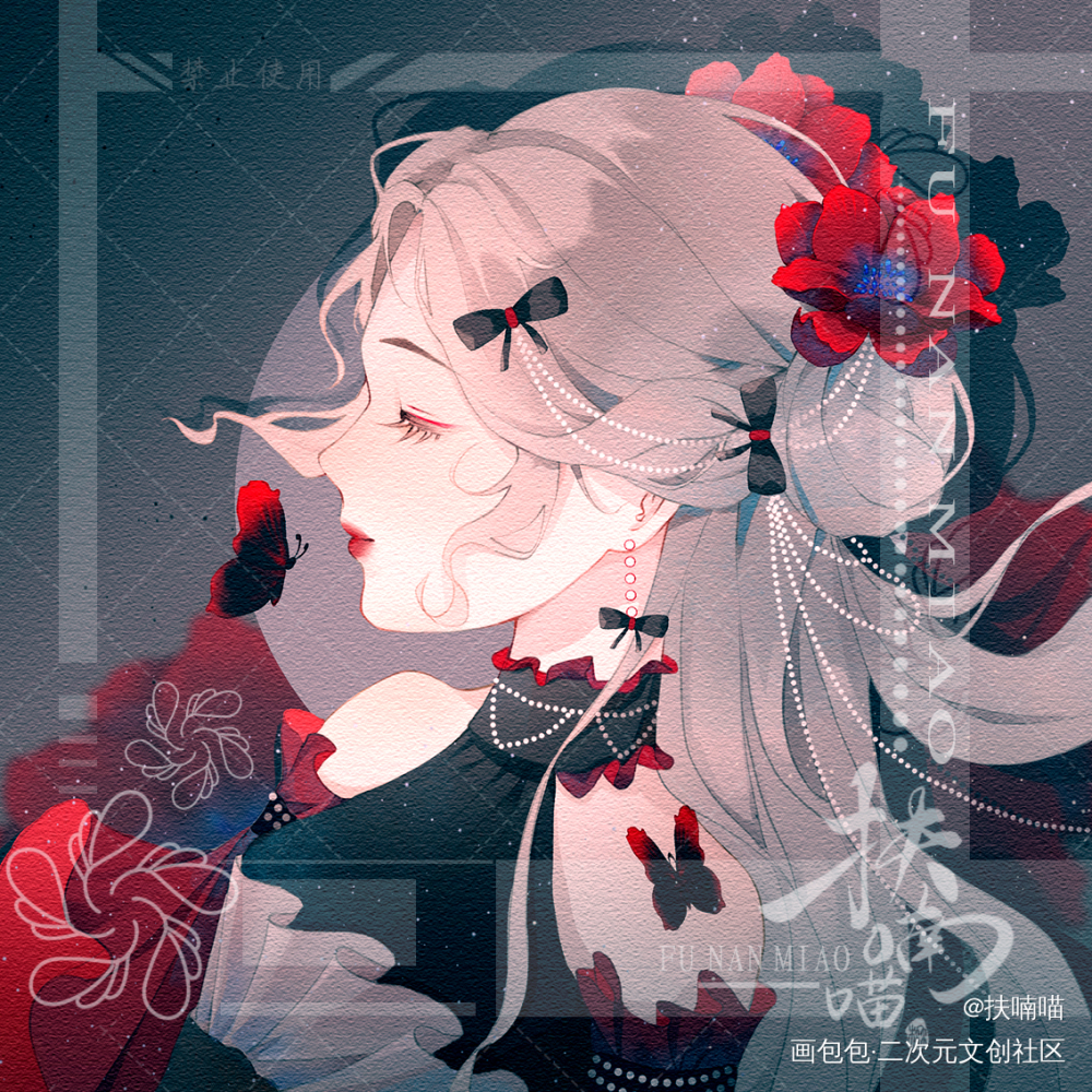 摸鱼头像_头像板绘插画原创绘画作品