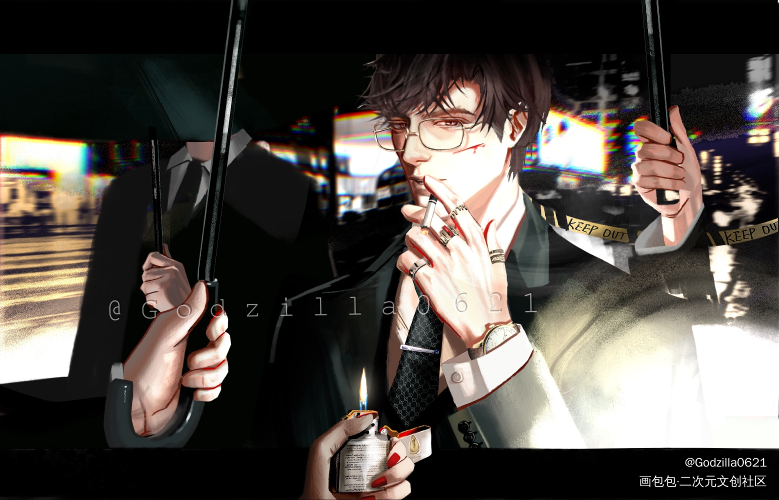 ⚠️⚠️⚠️_光与夜之恋陆沉光与夜之恋陆沉绘画作品