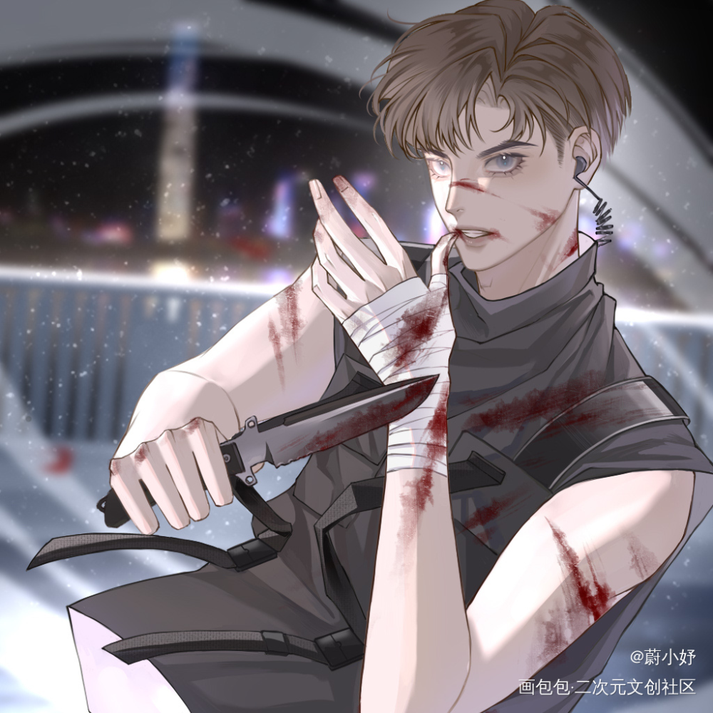 一个战损的小狼狗_针锋对决188男团原炀顾青裴顾青裴原炀板绘涂绘画作品