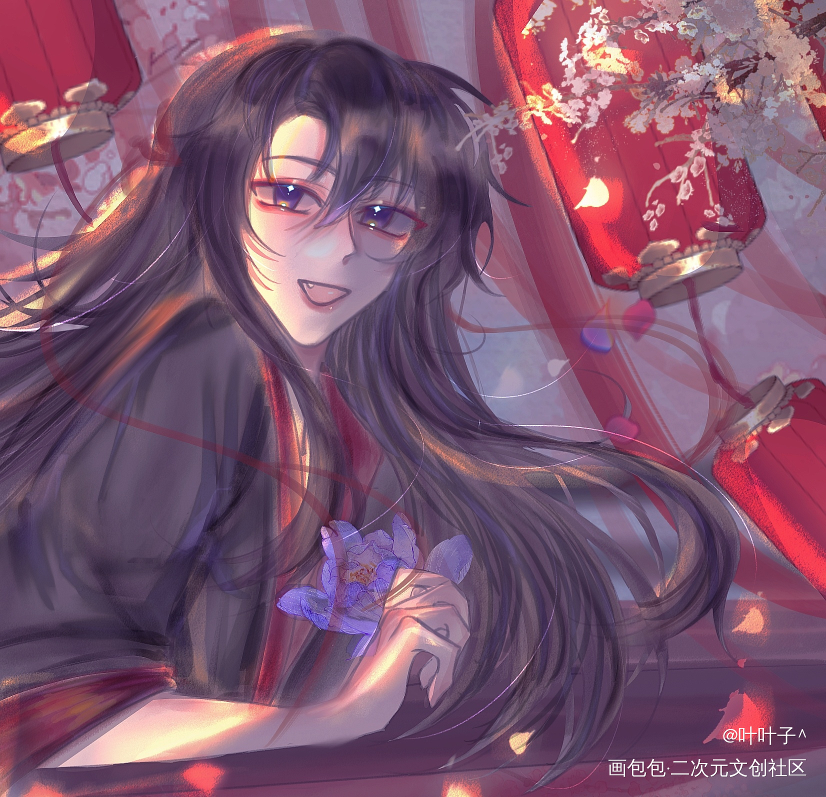 羡羡_魔道祖师忘羡蓝忘机魏无羡古风厚涂平涂我要上首推同人绘画作品