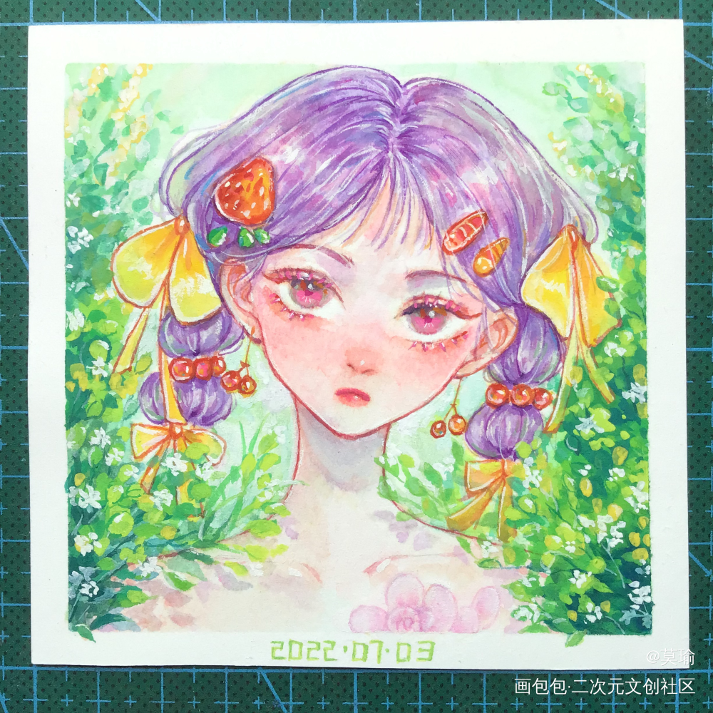来画一个小可爱吧！_手绘水彩手绘水彩头像插画头像约稿约稿绘画原创oc绘画作品