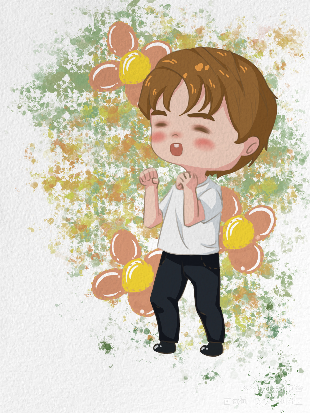 开心_板绘涂绘画作品