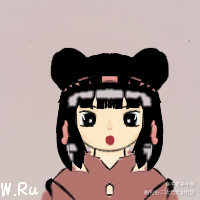 卡通头像（原创）_板绘涂摸鱼页绘画作品