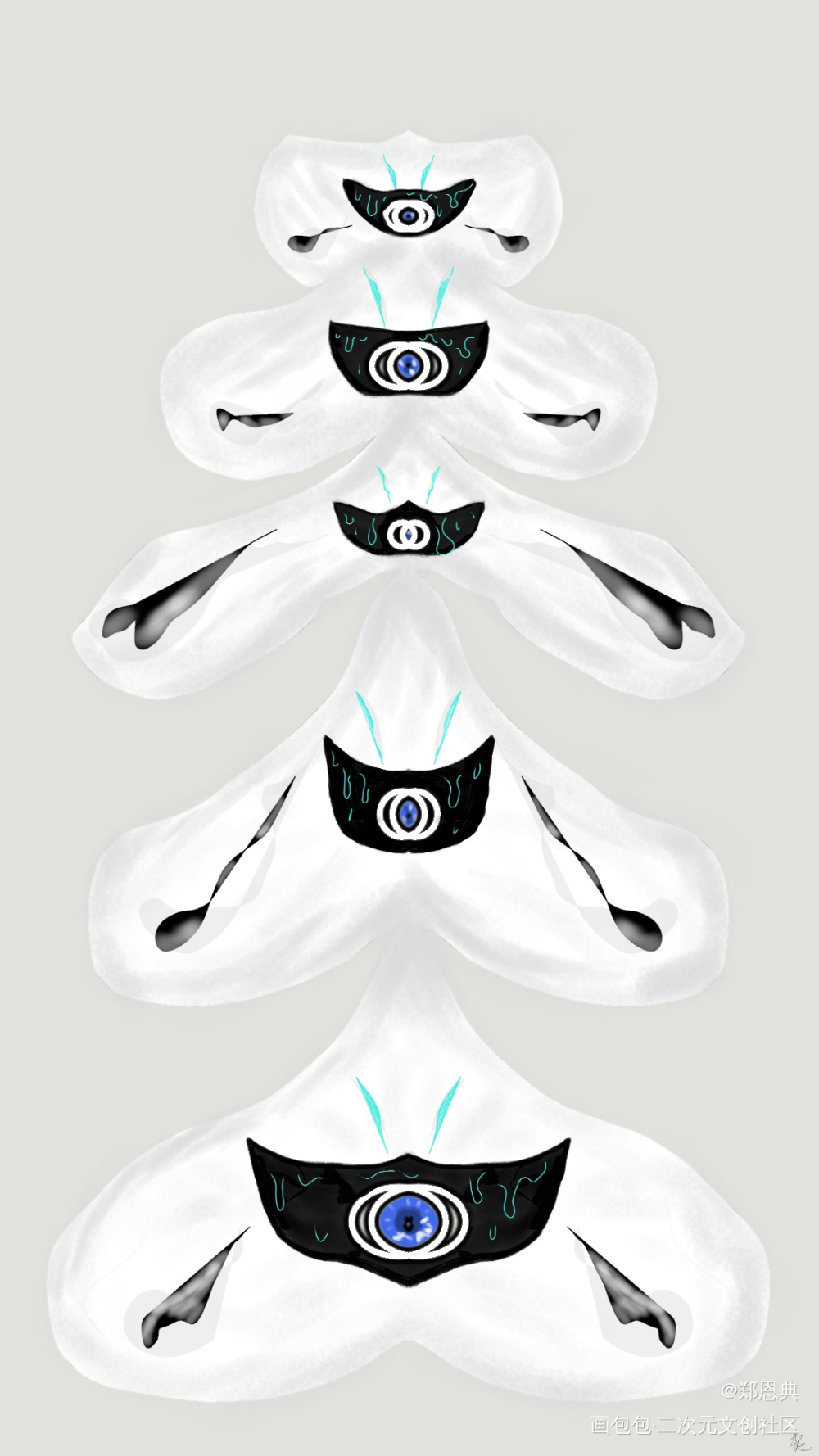 一条脊椎骨？_板绘涂插画scp基金会画画绘画练习摸鱼绘画原创绘画作品