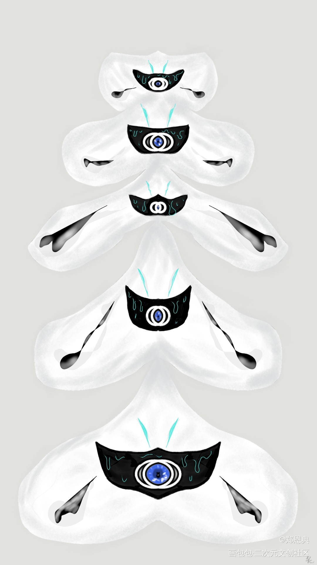 一条脊椎骨？_板绘涂插画scp基金会画画绘画练习摸鱼绘画原创绘画作品