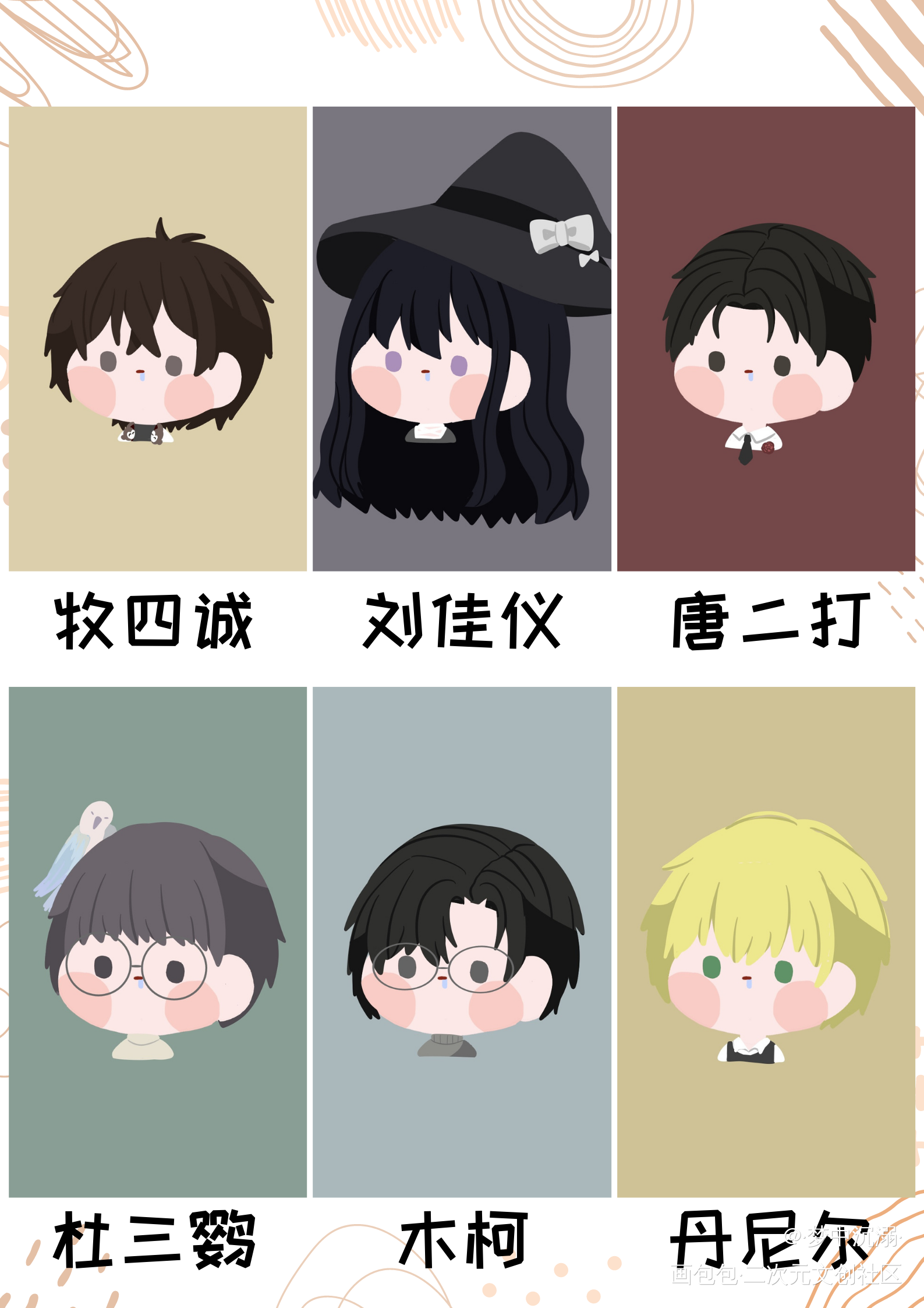 全员流口水系列_我在惊悚游戏里封神绘画作品