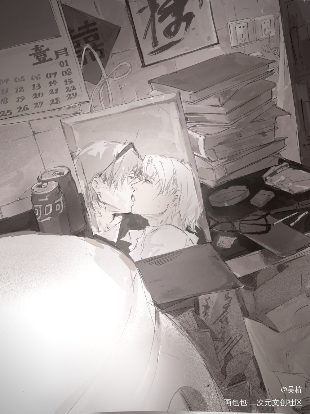 爱若在贫瘠之地_盗墓笔记黑花黑瞎子解雨臣绘画作品