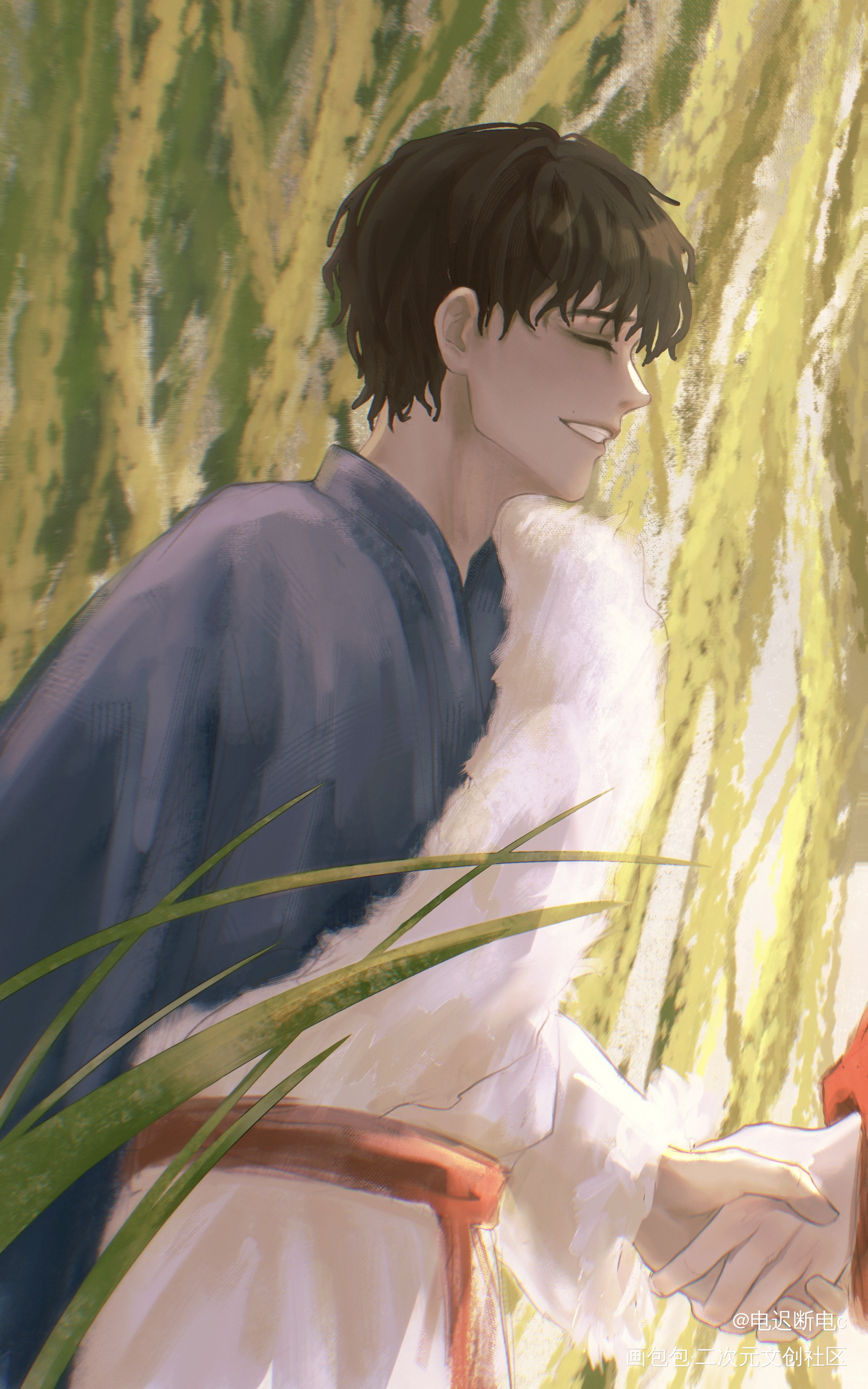 _盗墓笔记沙海瓶邪吴邪插画邪瓶procreate绘画绘画作品