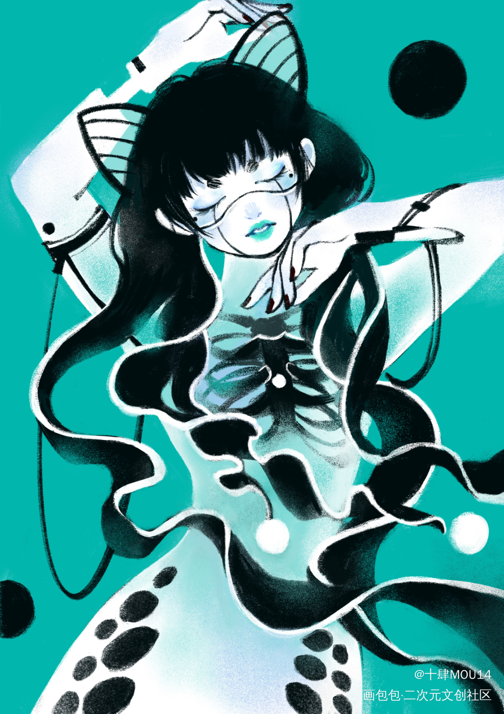 龙尾蝶_原创绘画作品