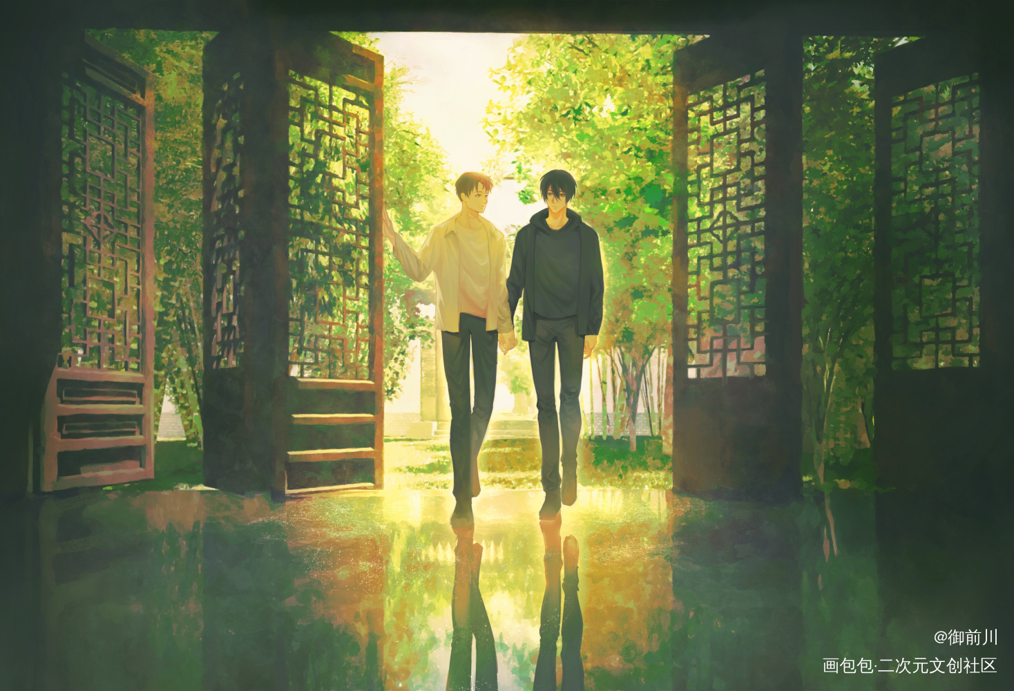 _盗墓笔记瓶邪吴邪张起灵绘画作品