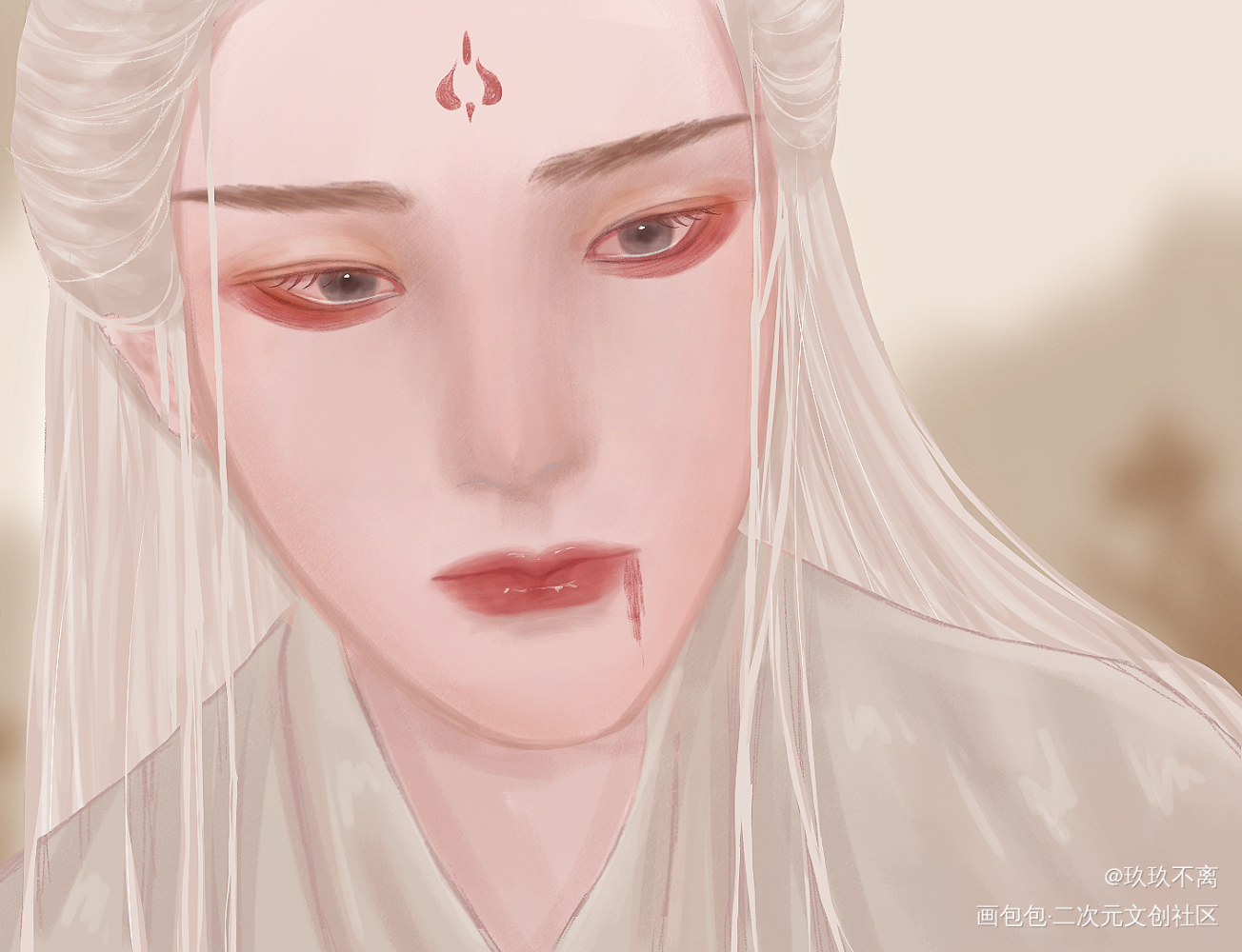 妆造真的好美_古风头像二创绘画作品