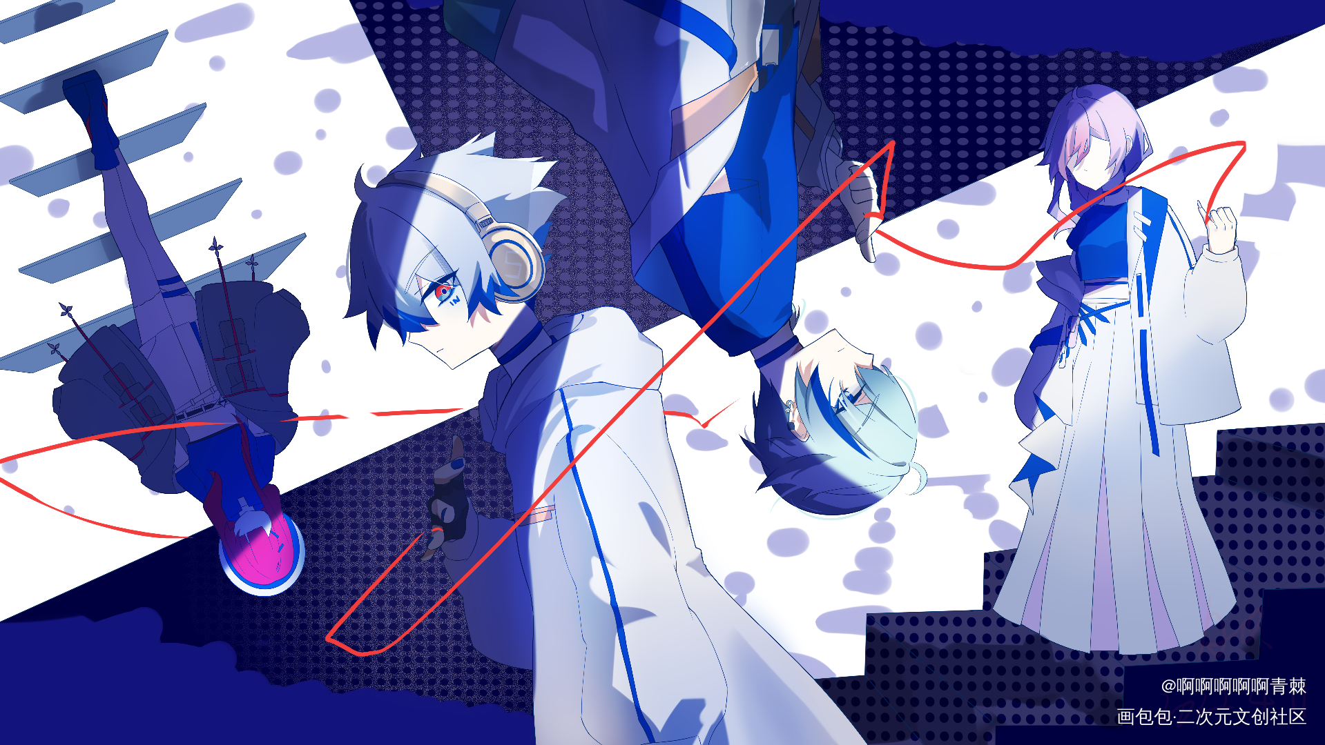 START集合插画_个人设计插画创意原创角色插画二次元板绘绘画作品