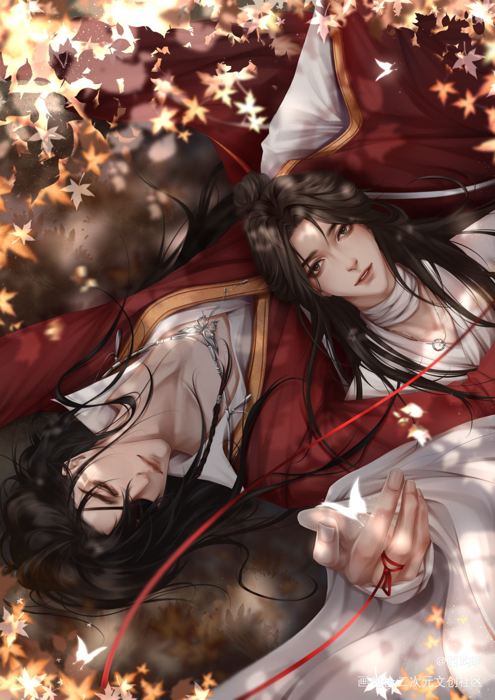 墨家的男人们_人渣反派自救系统天官赐福魔道祖师绘画作品