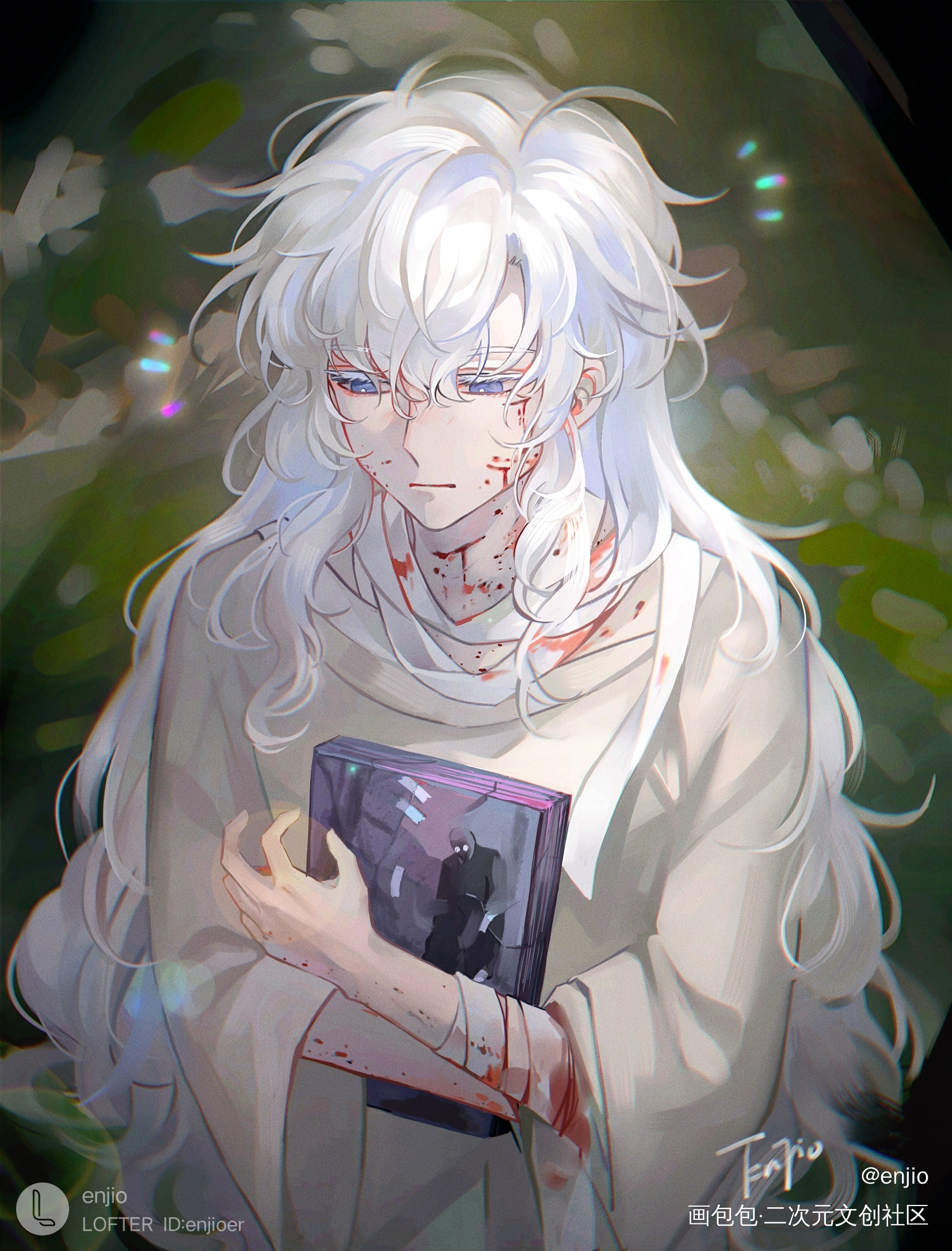 塔塔|･ω･｀)_我在惊悚游戏里封神绘画作品