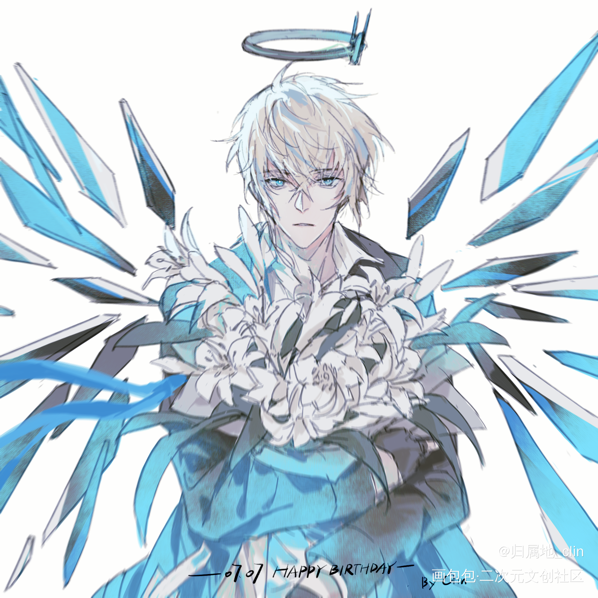 明日方舟/阿葬生日快乐_明日方舟送葬人绘画作品