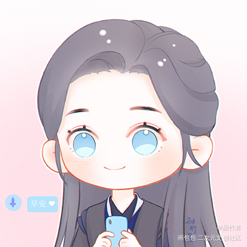 镜玄❛˓◞˂̵✧_镜玄板绘涂古风人物Q版同人同人绘求约稿人物头像眷思量绘画绘画作品